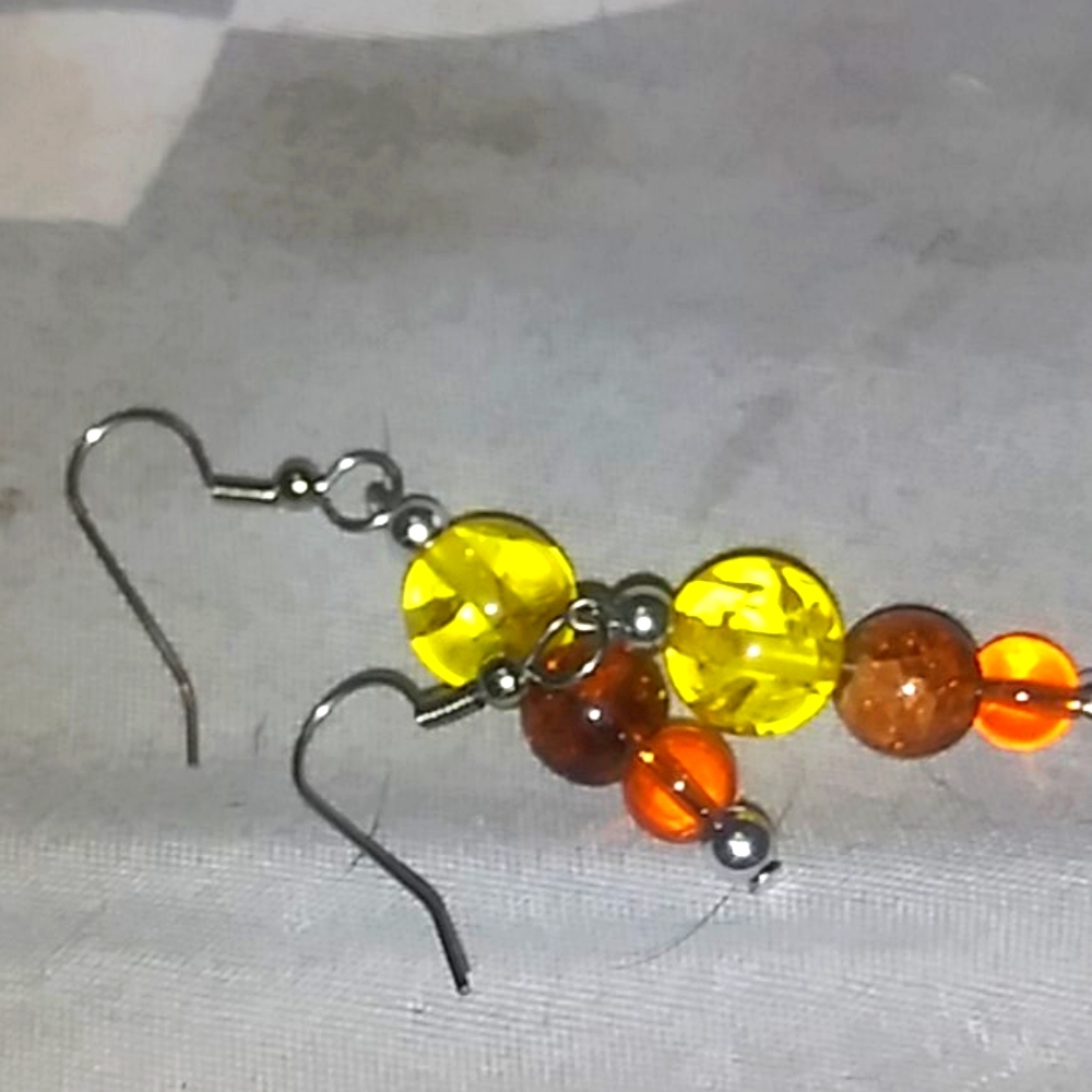 Candy corn earrings